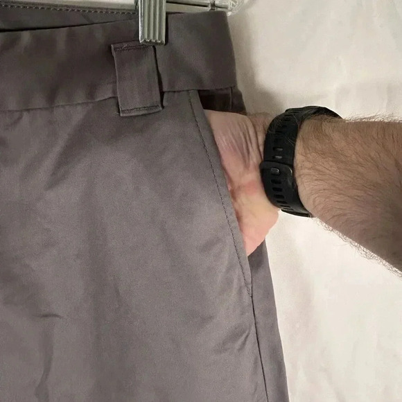 Banana Republic Capri Pants Women's 10 Grey Stretch Cotton Blend Mid Rise - Picture 4 of 9